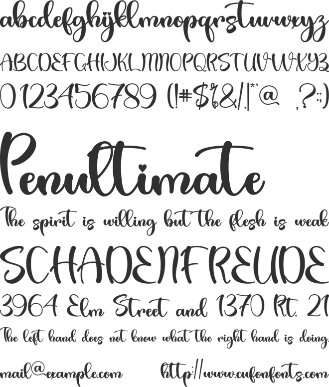 Valentine Bright - Personal Use font preview