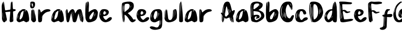 Hairambe Regular font
