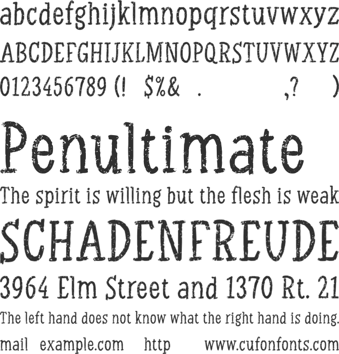 Chalk Serif font preview