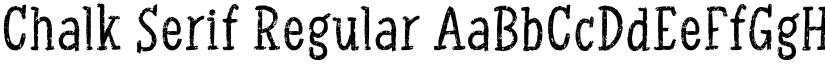Chalk Serif Regular font