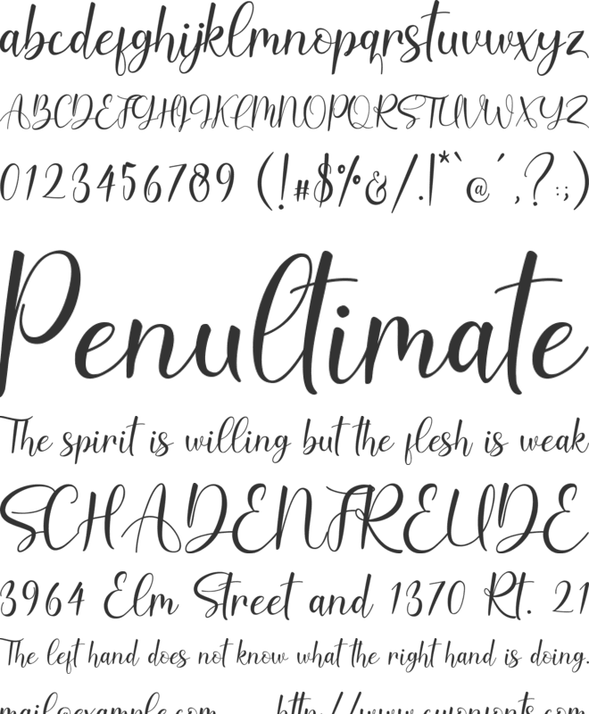 Betterlove font preview
