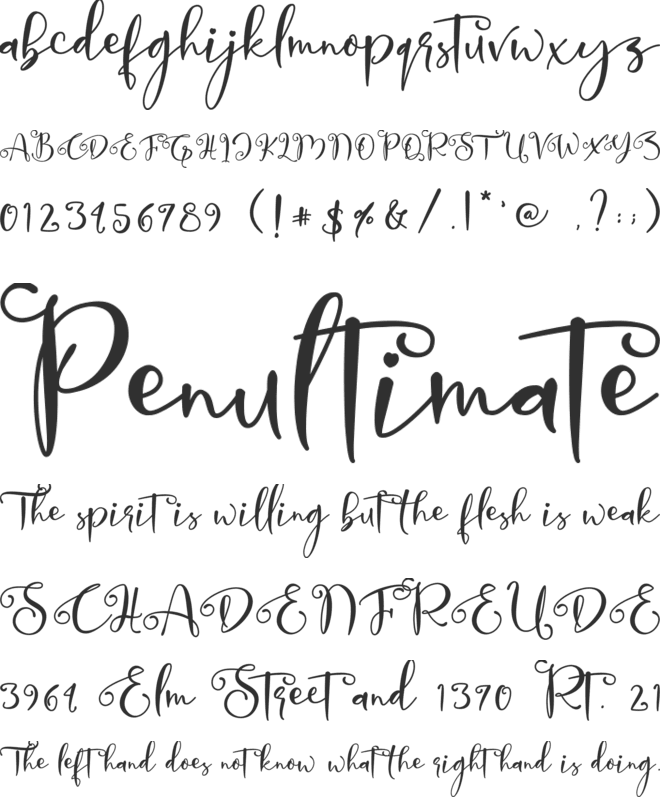 My Lovely Christmas font preview