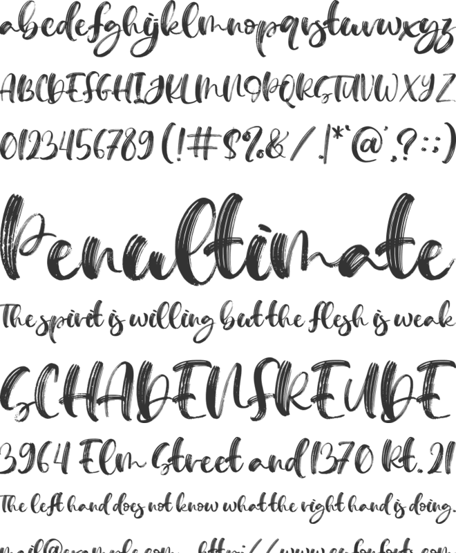 Mellina Nidda font preview
