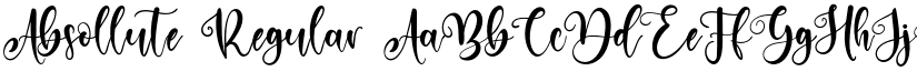 Absollute Regular font