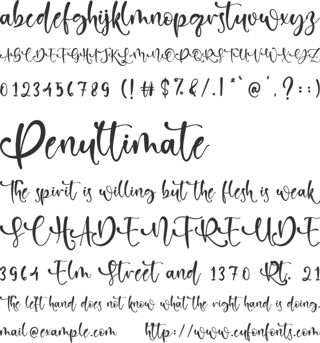 Kindness Point font preview