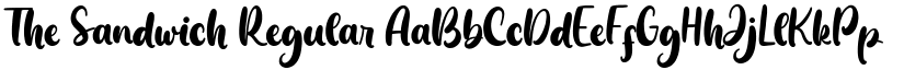 The Sandwich font download