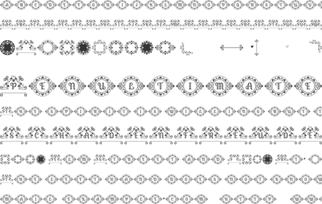 Lonnie Carved font preview