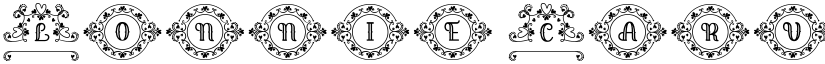 Lonnie Carved Regular font