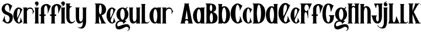 Seriffity Regular font