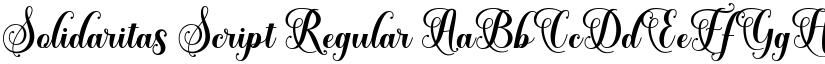 Solidaritas Script Regular font