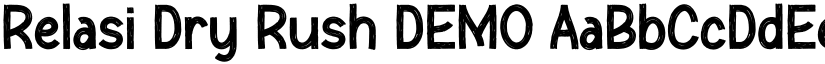 Relasi Dry Rush DEMO font