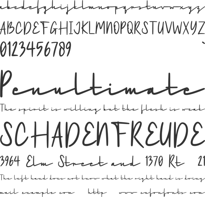 ChocoRomance font preview