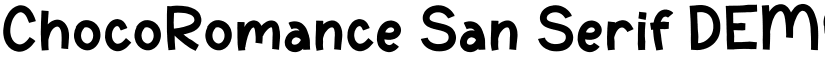 ChocoRomance San Serif DEMO font