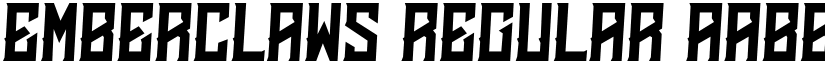 Emberclaws Regular font