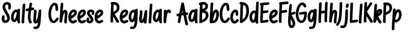 Salty Cheese Regular font