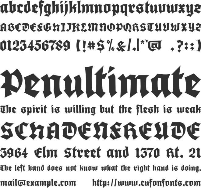 Guist font preview