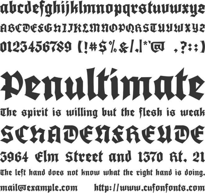 Guist font preview
