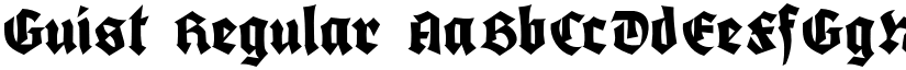 Guist Regular font