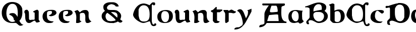 Queen & Country font