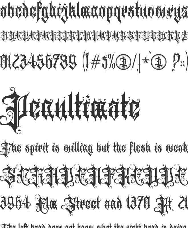 Auxtera Circa Personal Use Only font preview
