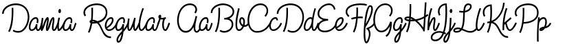 Damia Regular font