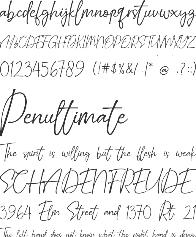 Amsterland font preview
