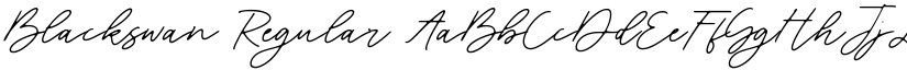 Blackswan Regular font