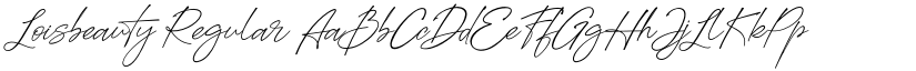 Loisbeauty Regular font