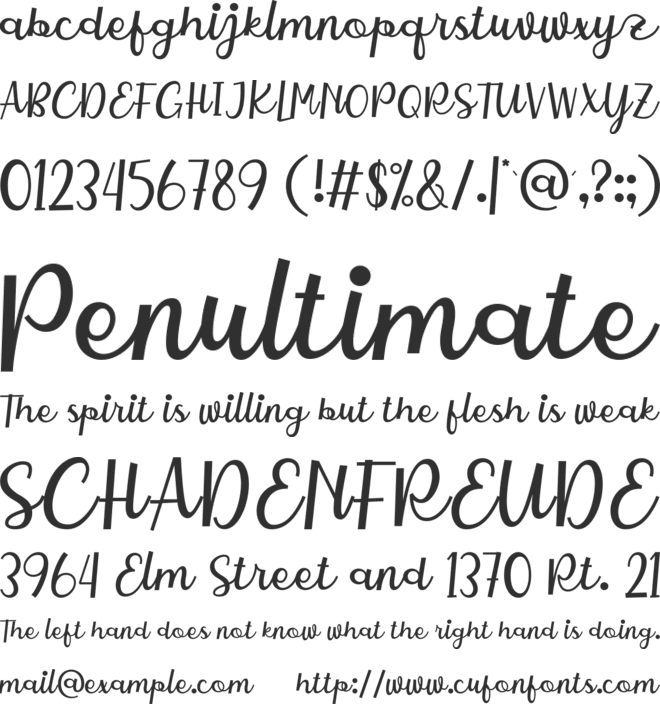 Charlote Earle font preview