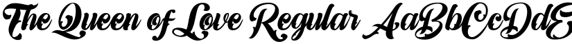 The Queen of Love Regular font