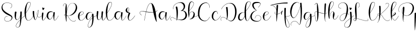 Sylvia Regular font
