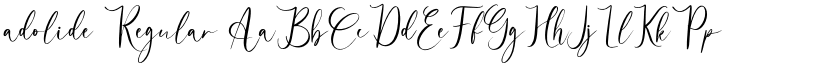 adolide Regular font