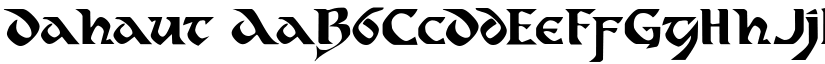 Dahaut font