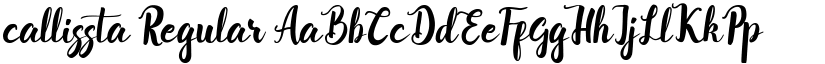 callissta Regular font