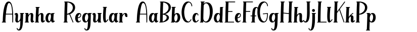 Aynha Regular font