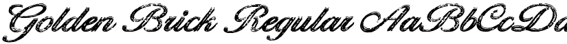 Golden Brick Regular font