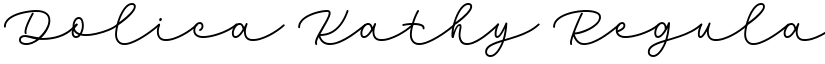 Dolica Kathy Regular font