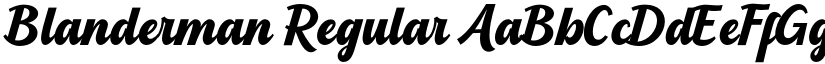 Blanderman Regular font
