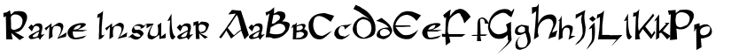 Rane Insular font