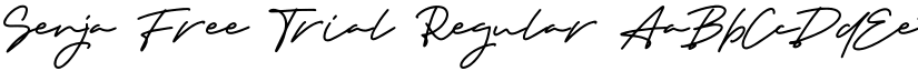 Senja Free Trial Regular font
