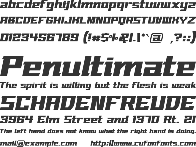 Rangver font preview