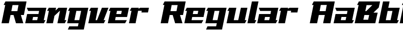 Rangver Regular font