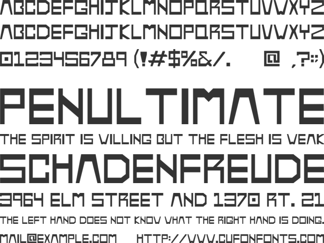 Mezcal font preview