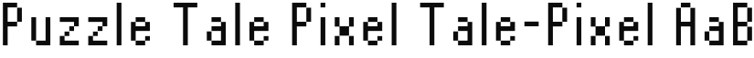 Puzzle Tale Pixel Tale-Pixel font