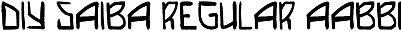 DIY Saiba Regular font