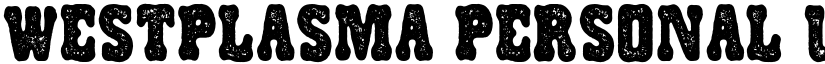 WESTPLASMA PERSONAL USE Regular font