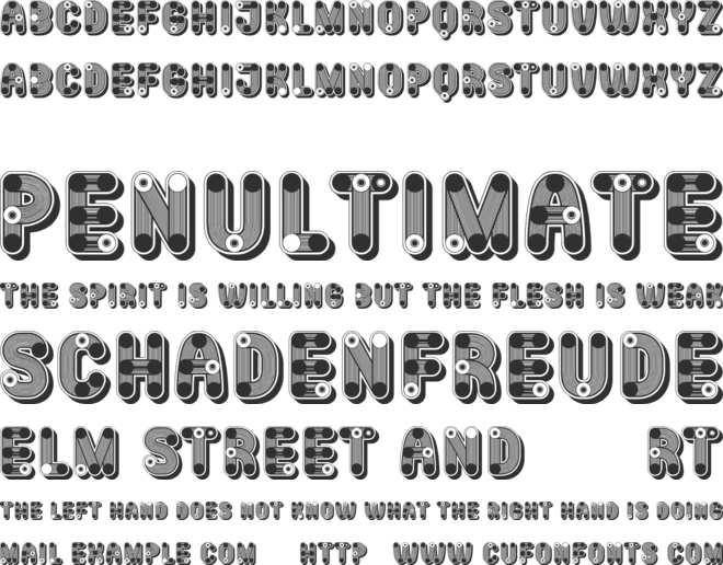 Aiday font preview