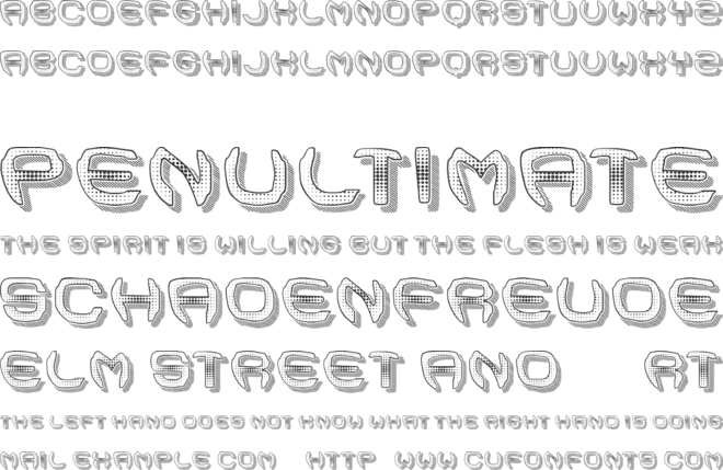 Ansia font preview