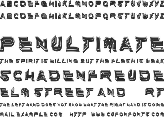 Laraw font preview