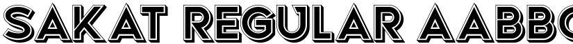 Sakat Regular font